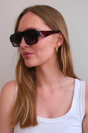 Nova Sunglasses - Black/Leopard