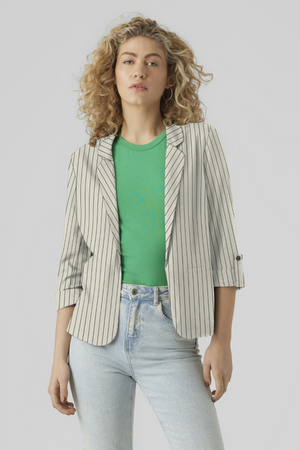 Jesmilo 3/4 Blazer lâche - doublure argentée