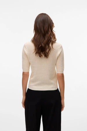 Panama 2/4 Knit Cardigan - Birch
