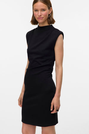 Robe courte Nelli High Neck - Black