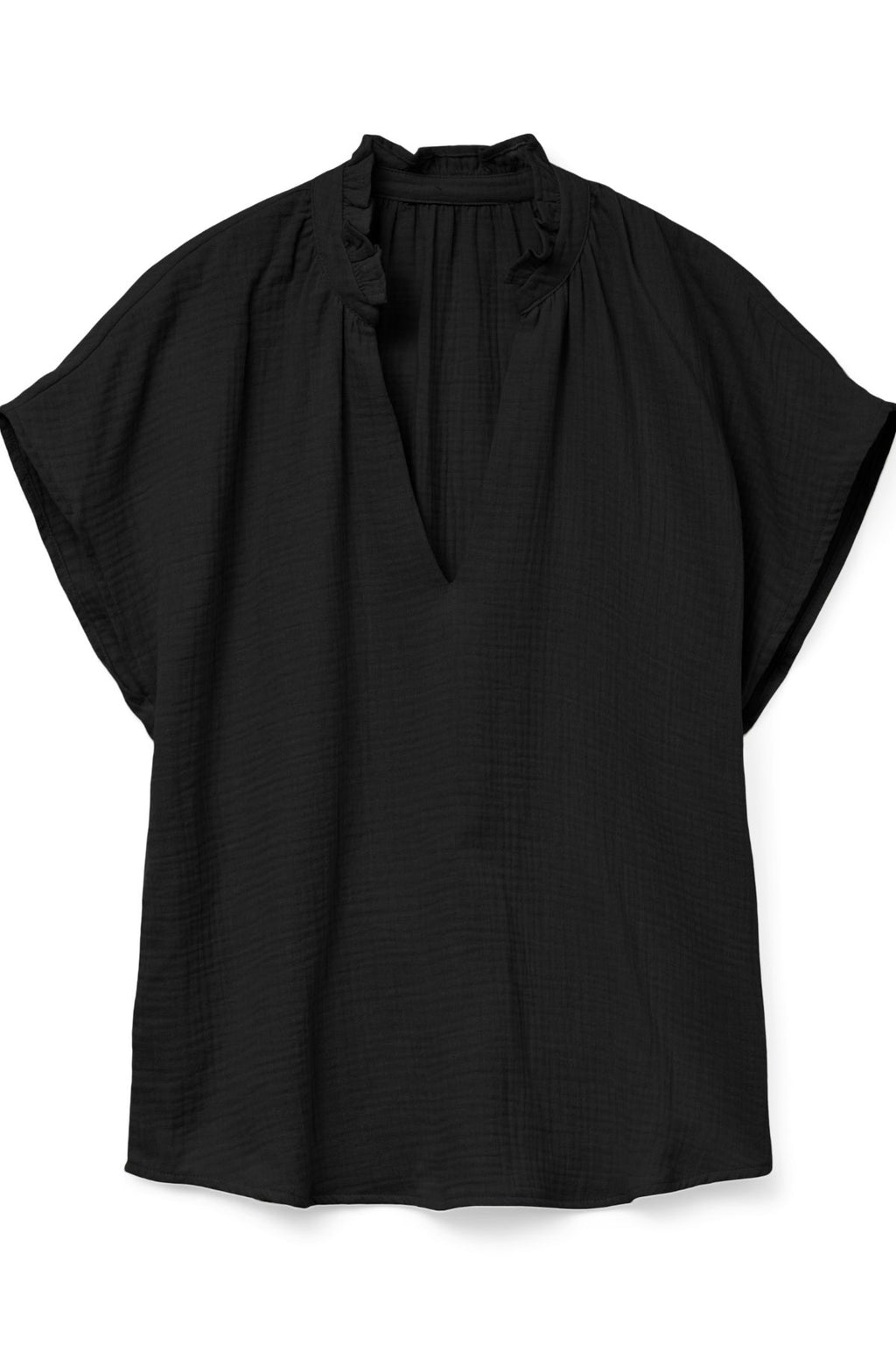 Top Natali à col en V - Noir