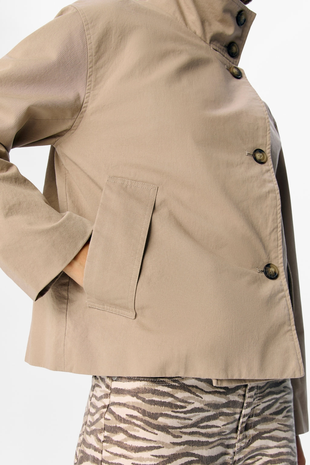 Veste Courte Gro Re - Taupe Désert