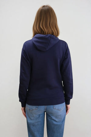 Boyfriend Sweat Hoodie - Marine