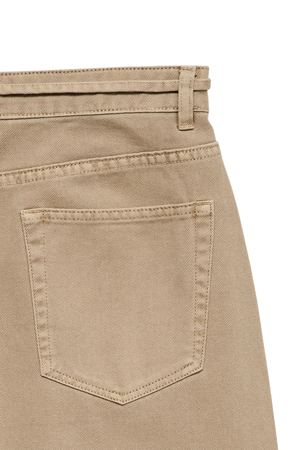 Wien Wide Belt Color Jeans - Vison Argenté