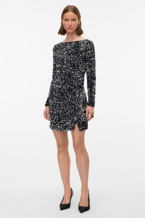 Bella Robe courte - argent noir