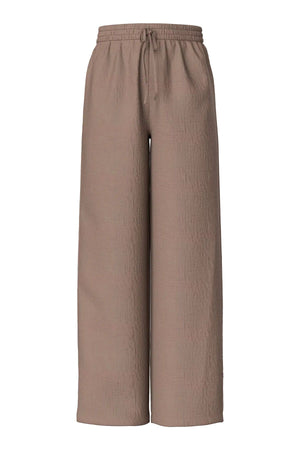 Sastina taille haute large Pants -Quartz café