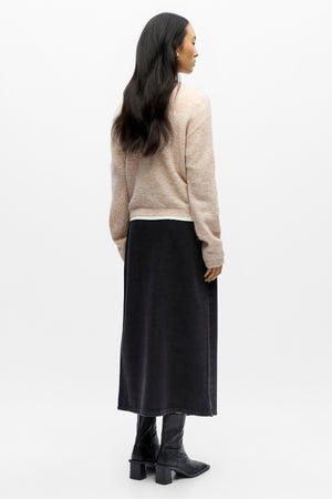 Agate Knit Cardigan - Humus Melange