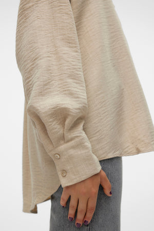 Melaney Queeny Shirt - Overcast Melange