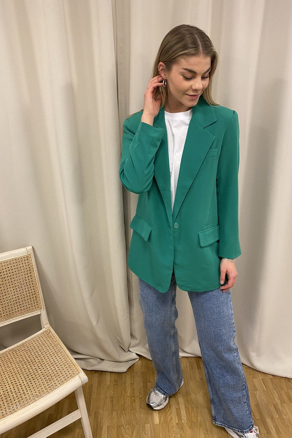 Blazer violet - Green de poivre
