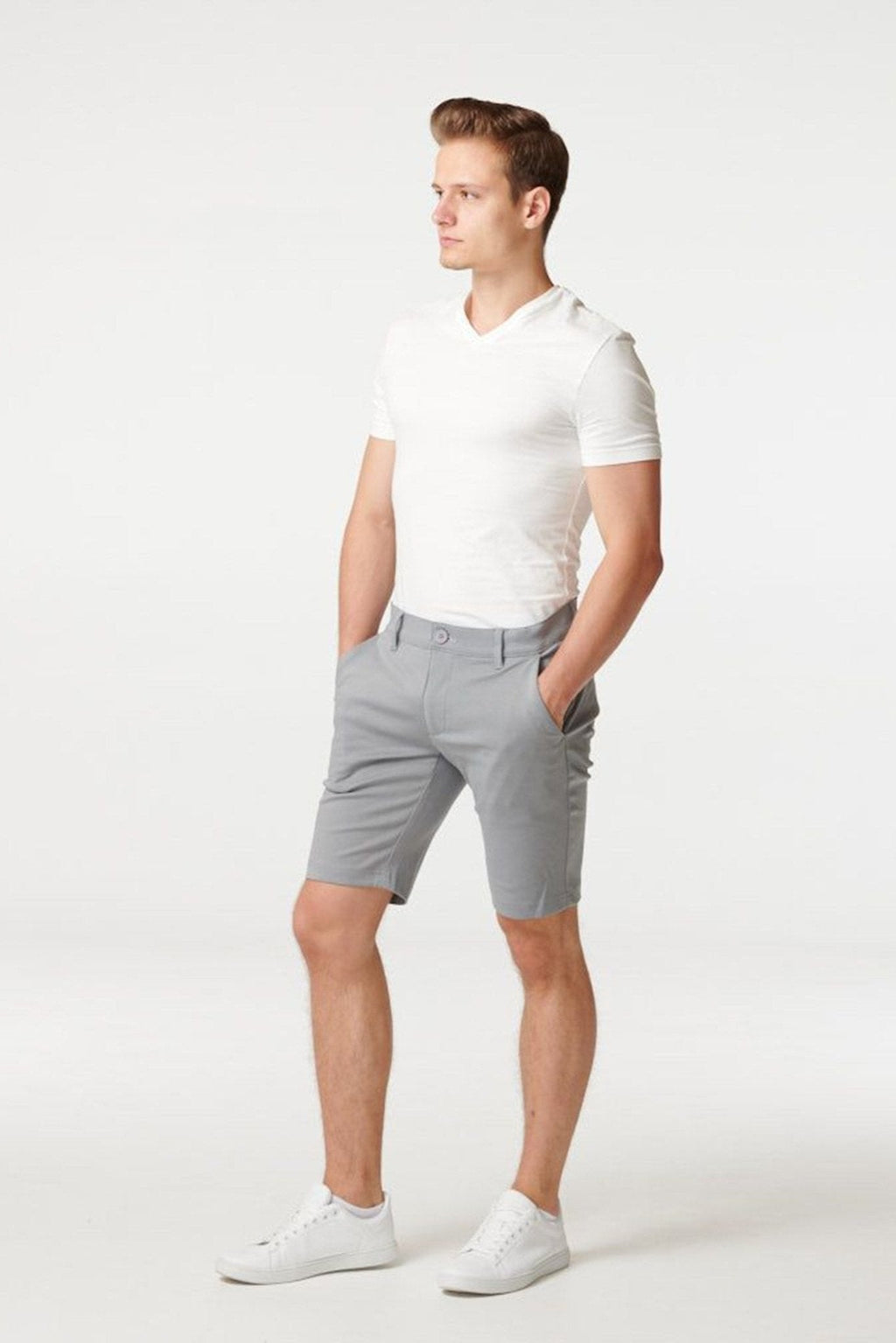 Chino Shorts - Gris clair