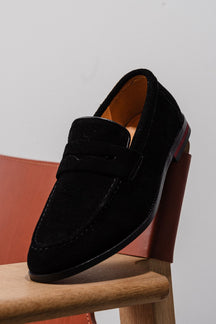 Mocassins en daim - Noir