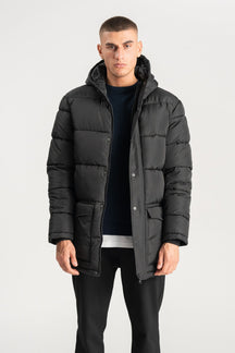 Veste polaire longue - Noir