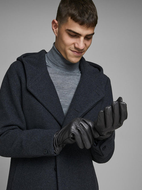 Montana Leather Gloves - Black - TeeShoppen Group™ - Accessories - Jack & Jones