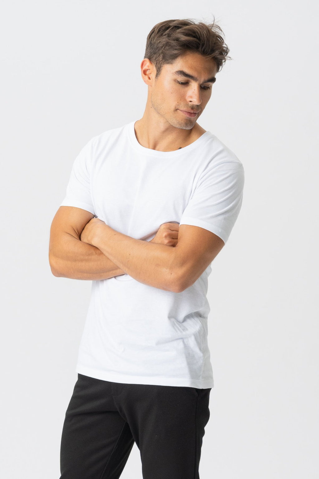 T-shirt musculaire - blanc