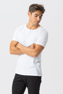 T-shirt musculaire - blanc