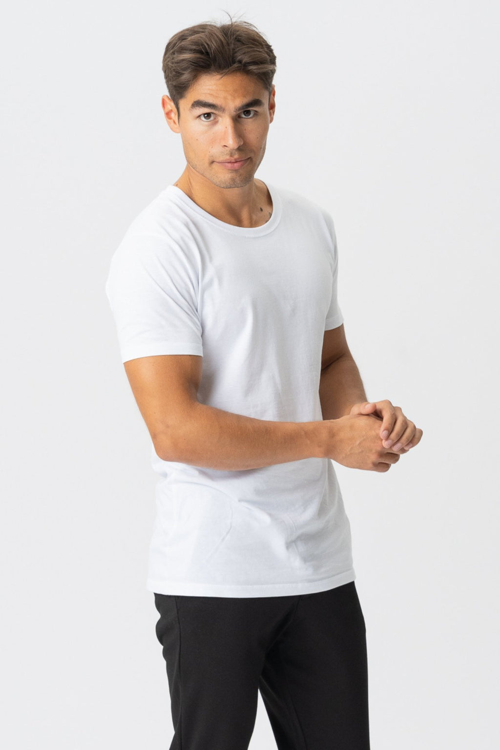 T-shirt musculaire - blanc