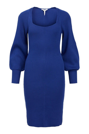 Agnes Strik Kjole - Clematis-Blue