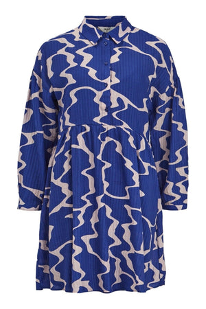 Vanja Mini Kjole - Clematis Blue