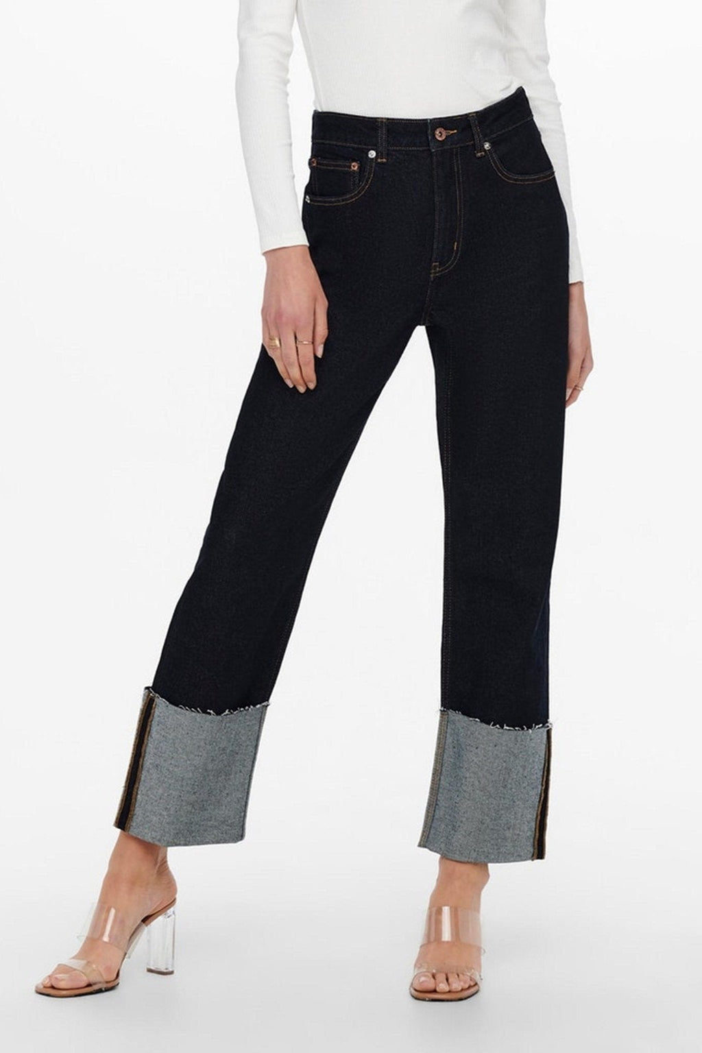 Jeans à taille haute Megan - Bleu en denim