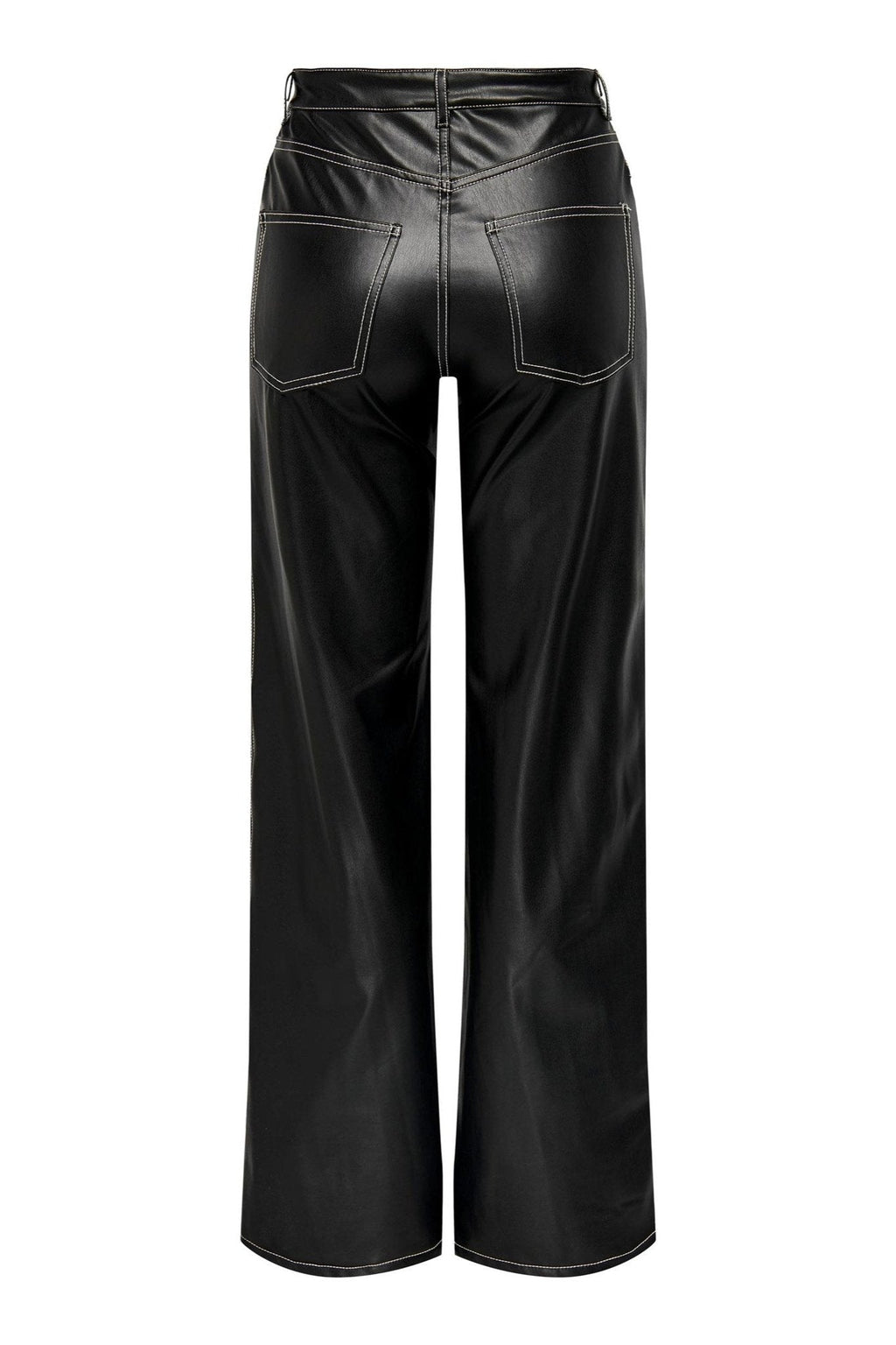 Juicy Wide Faux Cuir Bukser - Trier