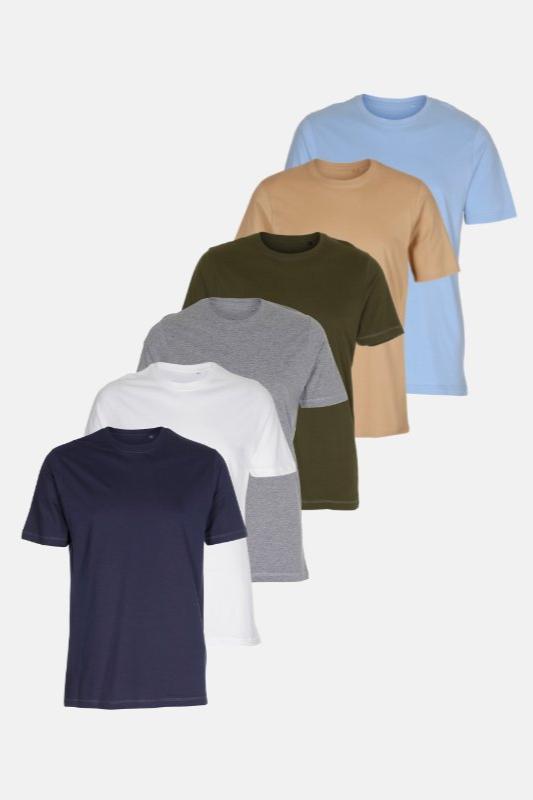 Organique Basic T-shirts - Forme de package (6 pc.)