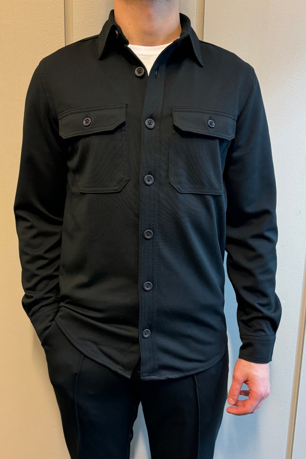 Performance Regular Overshirt - noir