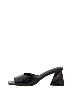 Anlise Croco Sandal - noir