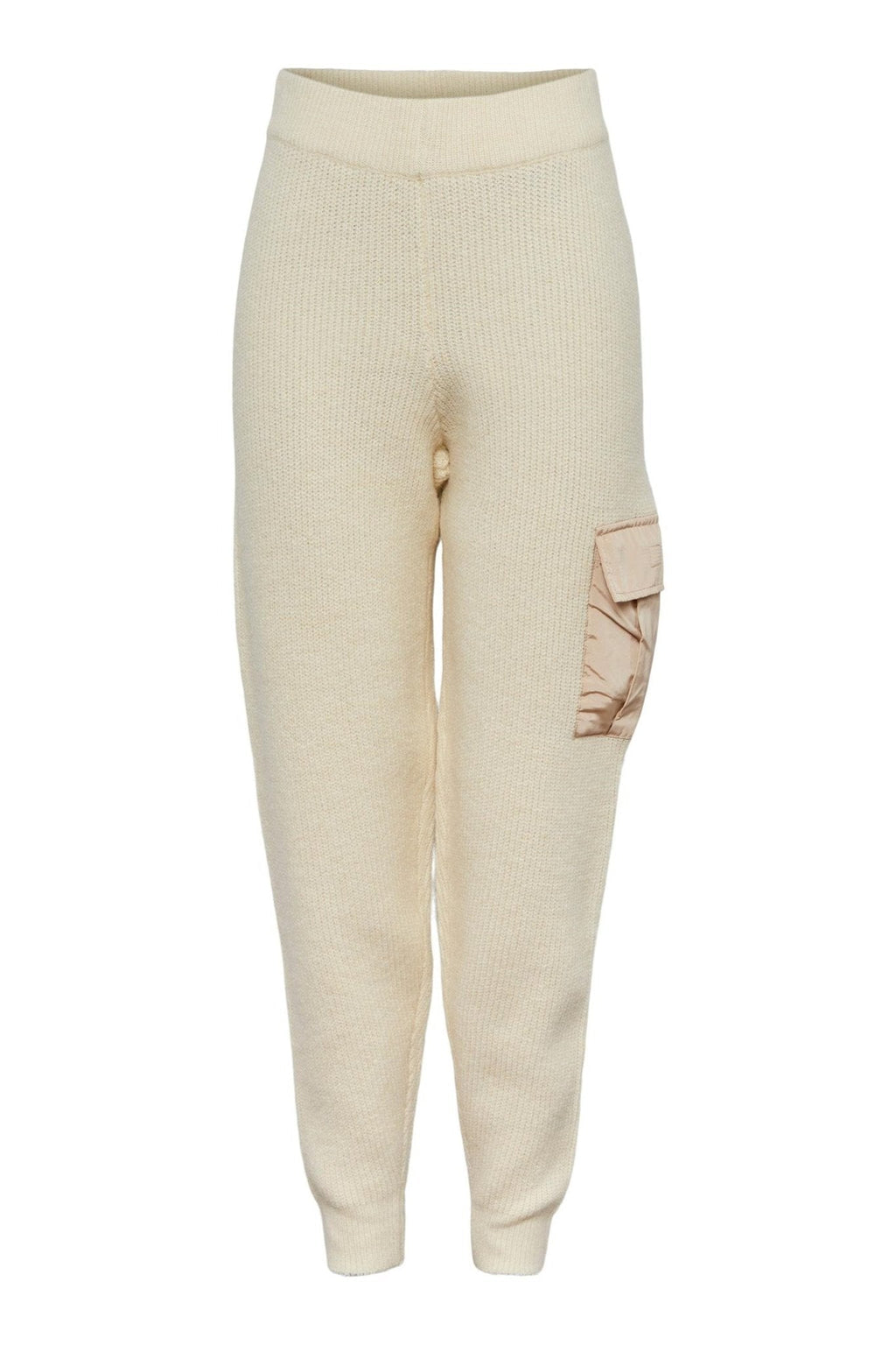 Pantalon naura en tricot - blanc antique