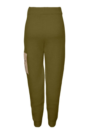 Pantalon naura en tricot - vert sapin