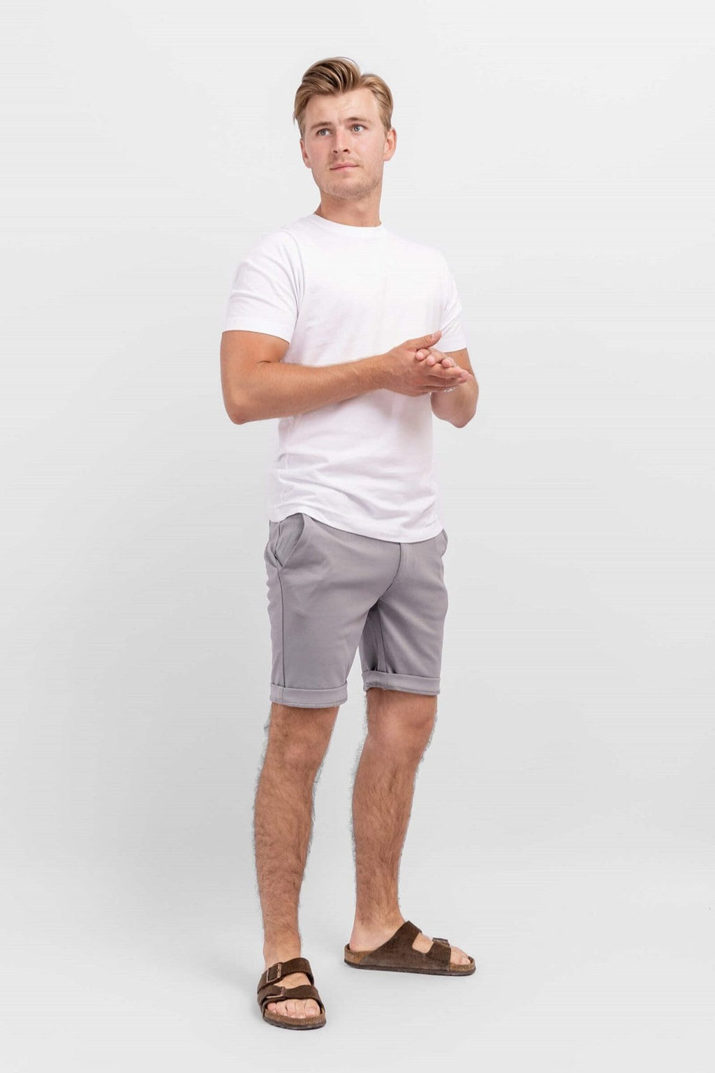Chino Shorts - Gris clair