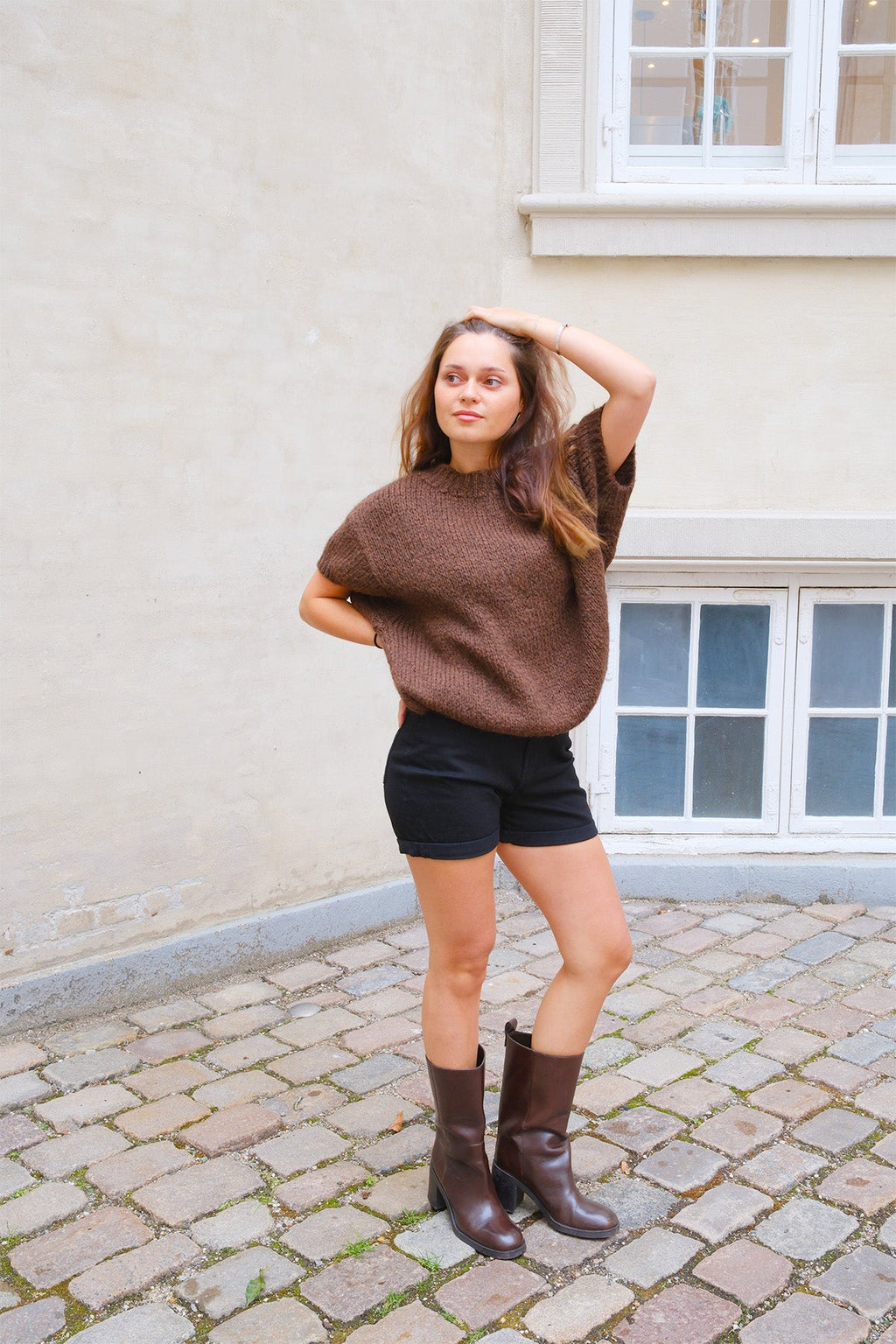 Le shorts de jean de performance originaux - Denim noir