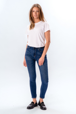 Le jean skinny de performance original - denim bleu moyen