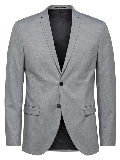 Slim fit Blazer - Light Gray - TeeShoppen Group™