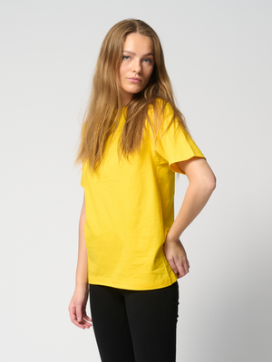 Oversized t-shirt - Gul - TeeShoppen - Gul