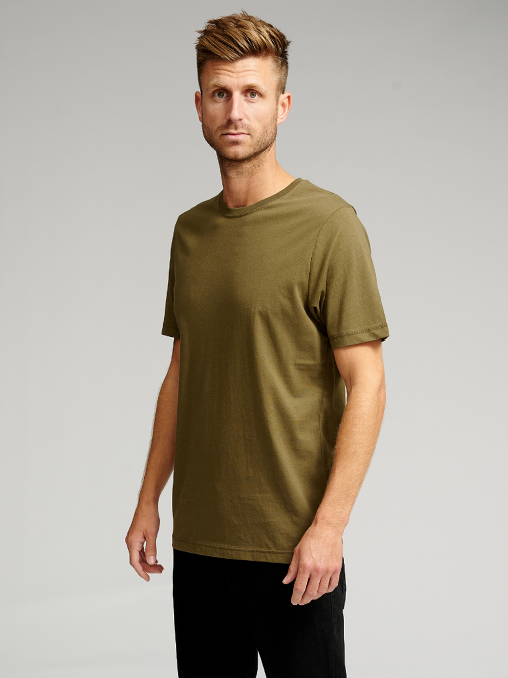 T-shirt de base biologique - Armée