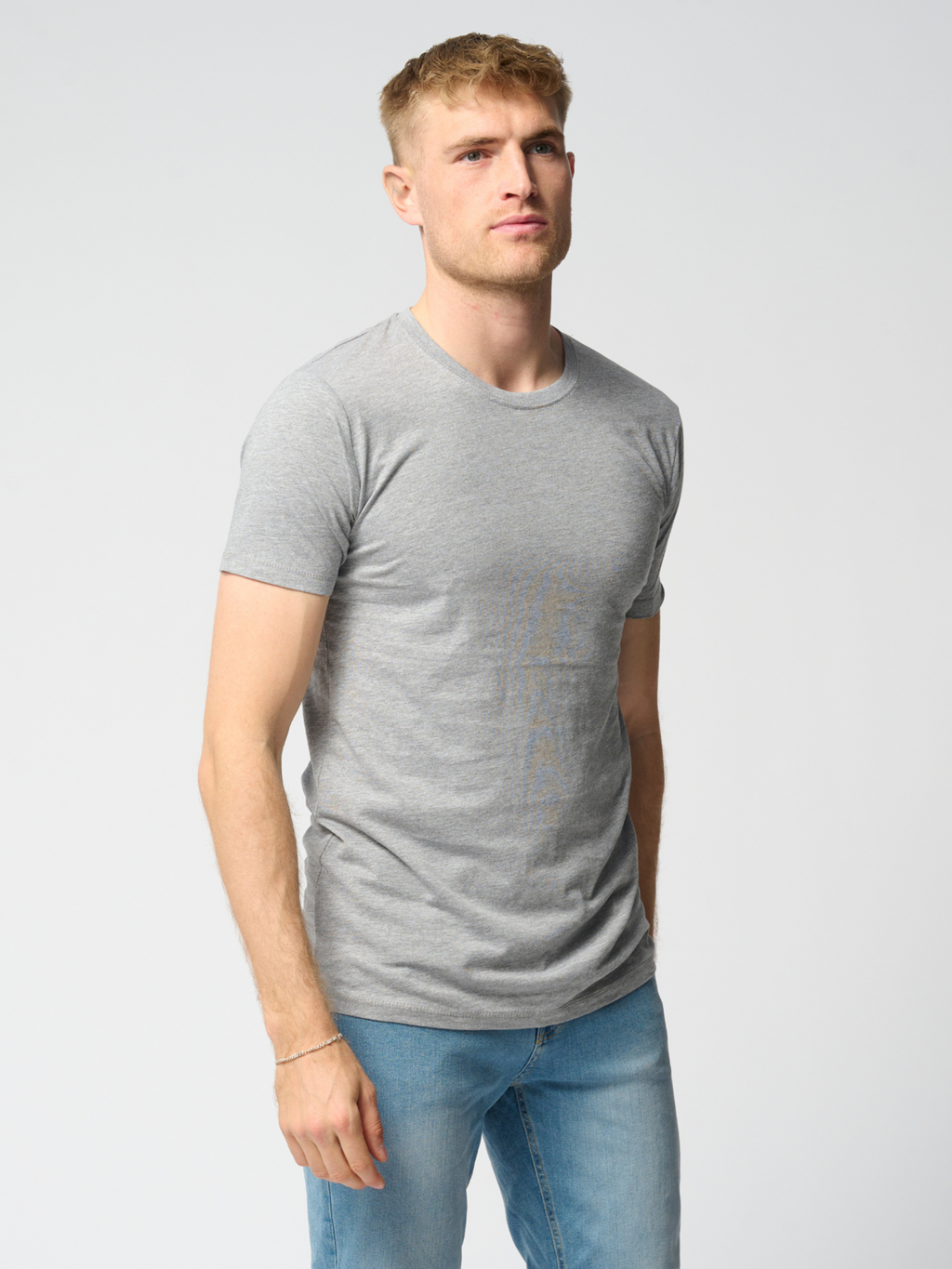 T-shirt musculaire - gris clair