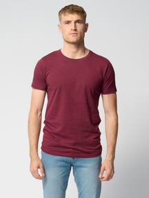 T-shirt musculaire - rouge bordeaux