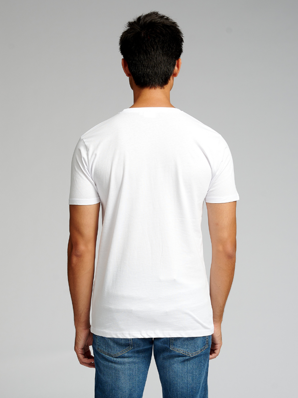 T-shirt musculaire - blanc