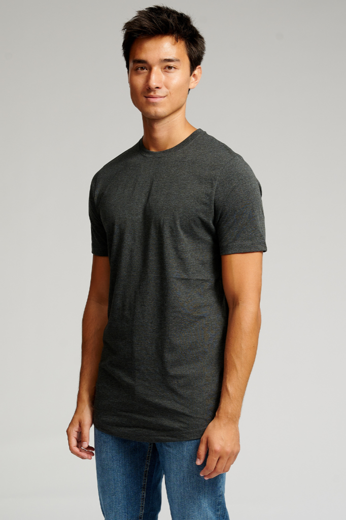 Long T-shirt - Dark Grey Melange