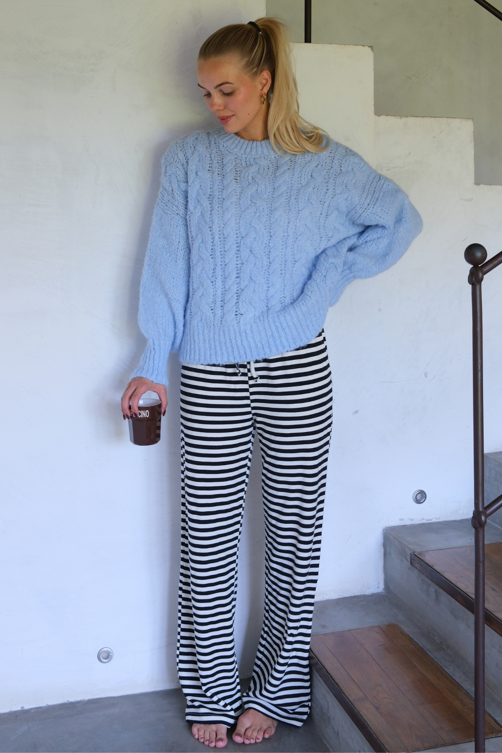 Dépouillé Pants - Bleu