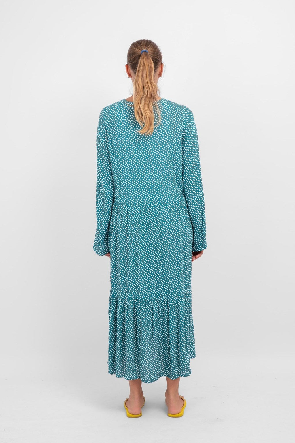 Robe Anna à manches longues - vert turreur