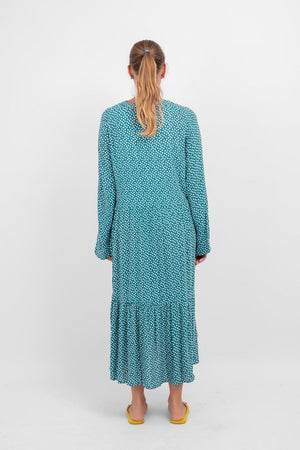 Robe Anna à manches longues - vert turreur