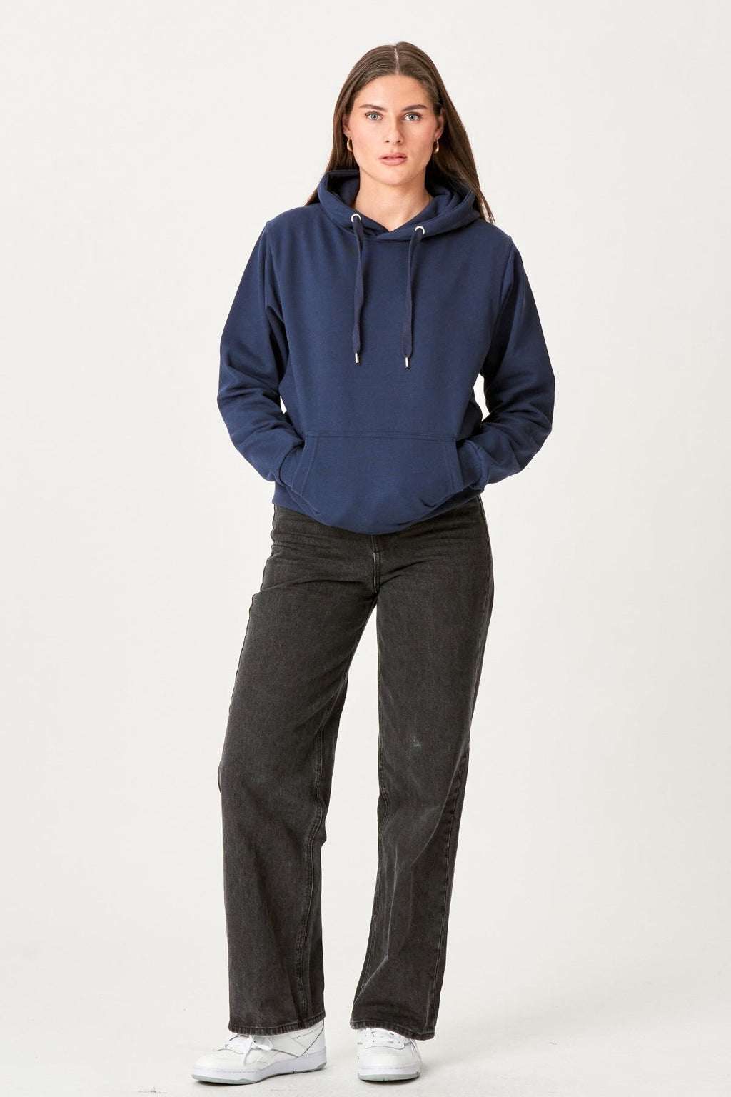 Sweat à capuche surdimensionné - marine
