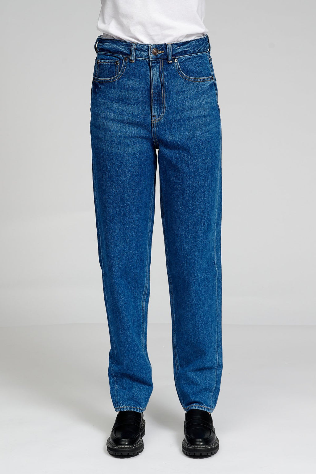 The Original Performance Mom Jeans - Medium Blue Denim