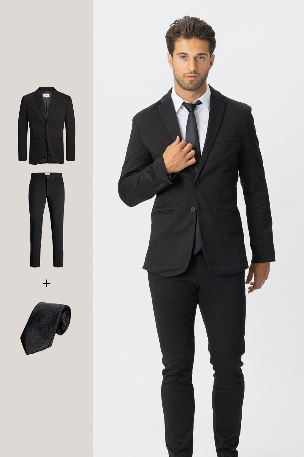 The Original Performance Suit™️ (Noir) + cravate - Offre groupée