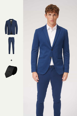 The Original Performance Suit™️ (Blue) + Tie - Package Deal