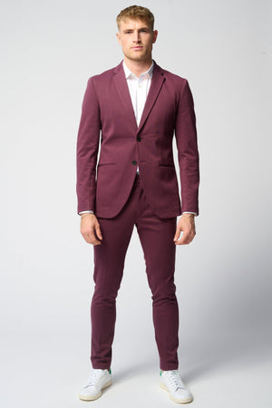 The Original Performance Suit™️ (Bourgogne) + Chemise et cravate - Offre groupée