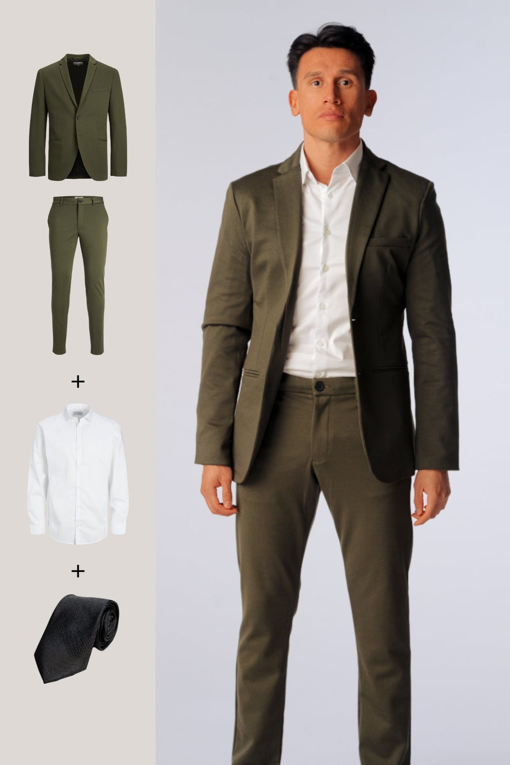 The Original Performance Suit™️ (Dark Green) + Shirt & Tie - Package Deal