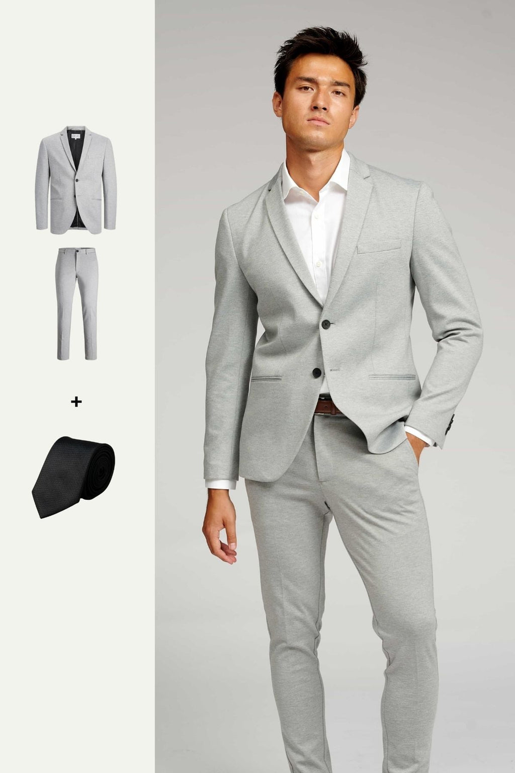 The Original Performance Suit™️ (Light Grey) + Tie - Package Deal (V.I.P)