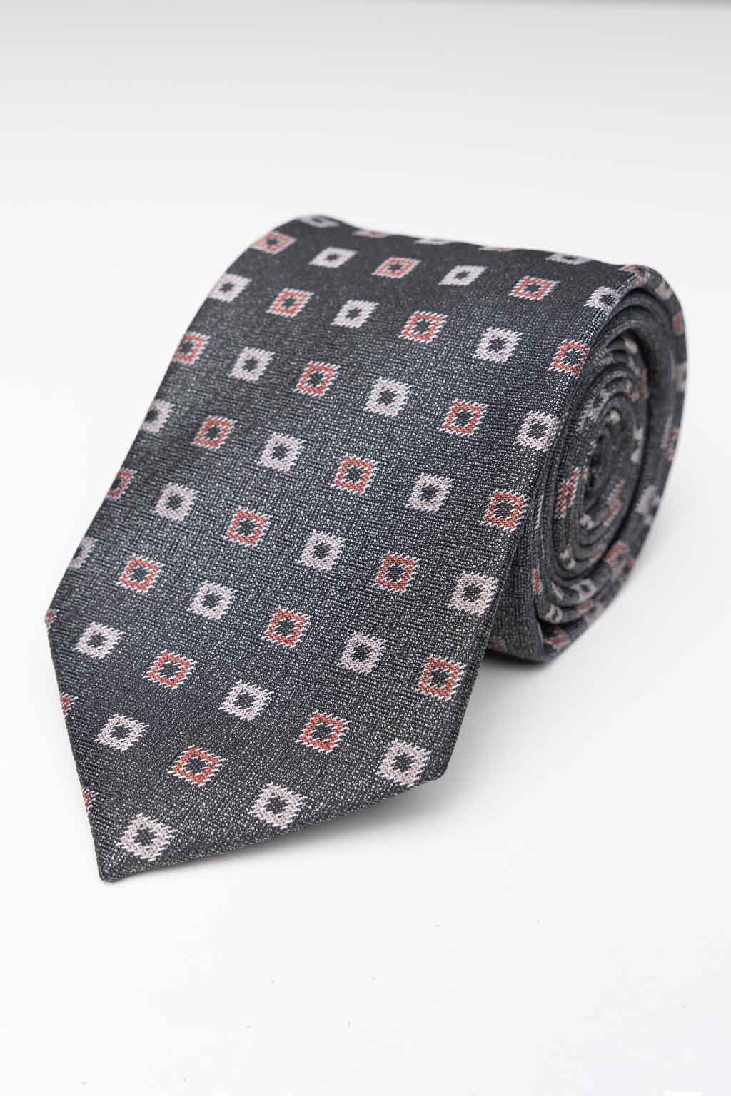 Tie - Gray Square